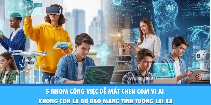 5 nhóm công việc dễ mất chén cơm vì AI không còn là dự báo mang tính tương lai xa