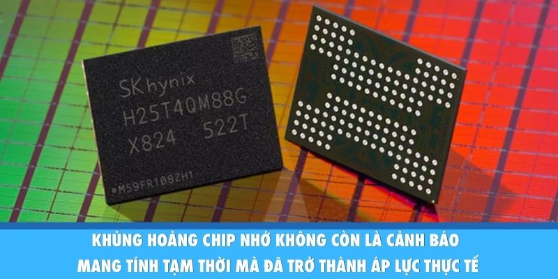 Khủng hoảng chip nhớ không còn là cảnh báo mang tính tạm thời mà đã trở thành áp lực thực tế